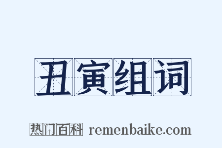 丑寅组词是什么意思的图片
